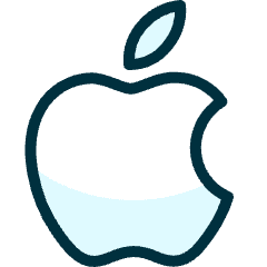 Apple Logo Icon from Ultimate Duotone Set