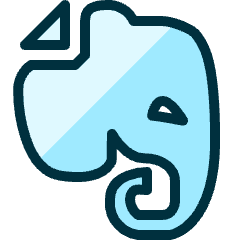 Evernote Logo Icon from Ultimate Duotone Set