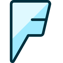 Foursquare Logo 1 Icon from Ultimate Duotone Set