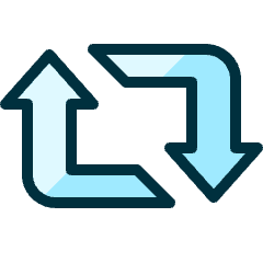 Retweet Logo Icon from Ultimate Duotone Set