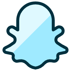 Snapchat Logo Icon from Ultimate Duotone Set