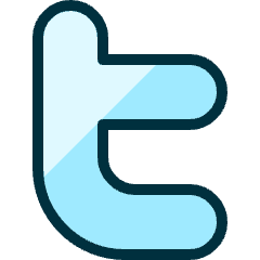 Twitter Logo 1 Icon from Ultimate Duotone Set