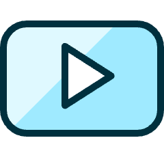 Youtube Clip Logo Icon from Ultimate Duotone Set