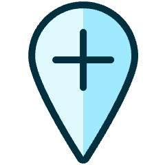 Pin Add 2 Icon from Ultimate Duotone Set