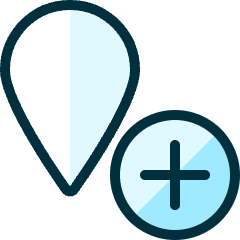 Pin Add Icon from Ultimate Duotone Set