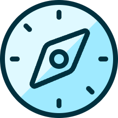 Compass 1 Icon from Ultimate Duotone Set