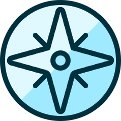 Compass Icon from Ultimate Duotone Set
