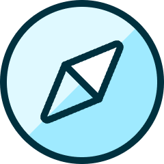 Compass Directions Icon from Ultimate Duotone Set