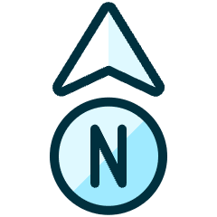Compass North Icon from Ultimate Duotone Set