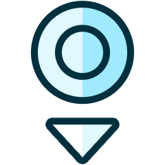 Compass South 1 Icon from Ultimate Duotone Set