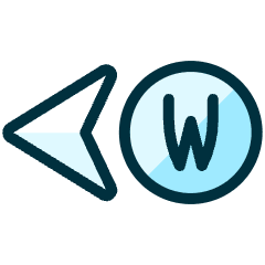 Compass West Icon from Ultimate Duotone Set
