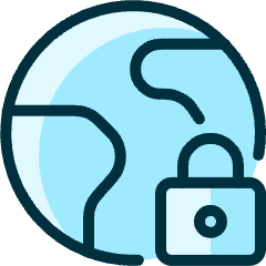 Earth Lock Icon from Ultimate Duotone Set