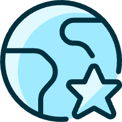 Earth Star Icon from Ultimate Duotone Set