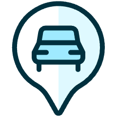 Style One Pin Car Icon from Ultimate Duotone Set