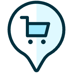 Style One Pin Cart Icon from Ultimate Duotone Set