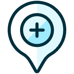Style One Pin Circle Add Icon from Ultimate Duotone Set