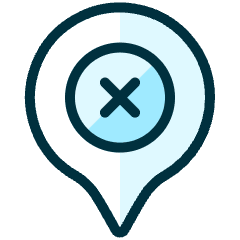 Style One Pin Circle Remove Icon from Ultimate Duotone Set