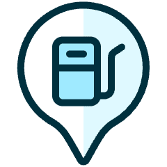 Style One Pin Gas Icon from Ultimate Duotone Set