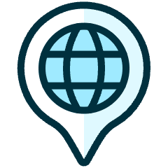 Style One Pin Global Icon from Ultimate Duotone Set