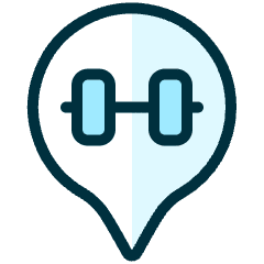 Style One Pin Gym Icon from Ultimate Duotone Set