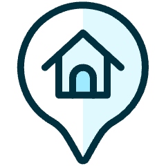 Style One Pin Home Icon from Ultimate Duotone Set