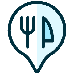 Style One Pin Restaurant Icon from Ultimate Duotone Set