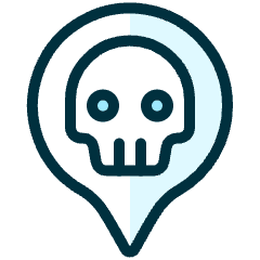 Style One Pin Skull Icon from Ultimate Duotone Set