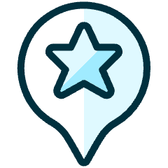 Style One Pin Star Icon from Ultimate Duotone Set