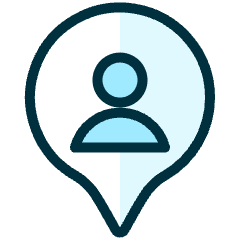 Style One Pin User Icon from Ultimate Duotone Set