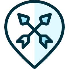 Style Three Pin Arrow Double Icon from Ultimate Duotone Set