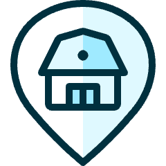 Style Three Pin Barn Icon from Ultimate Duotone Set