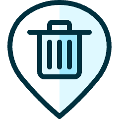 Style Three Pin Bin Icon from Ultimate Duotone Set