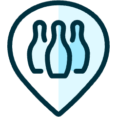 Style Three Pin Bowling Icon from Ultimate Duotone Set