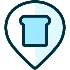 Style Three Pin Bread Slice Icon from Ultimate Duotone Set