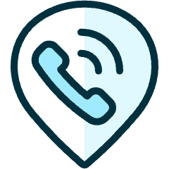 Style Three Pin Call Icon from Ultimate Duotone Set