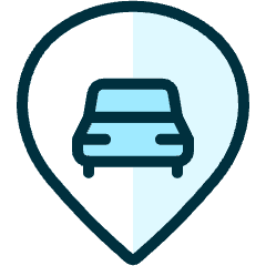 Style Three Pin Car Icon from Ultimate Duotone Set