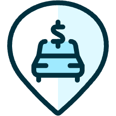 Style Three Pin Car Buy Icon from Ultimate Duotone Set