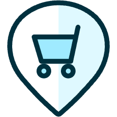 Style Three Pin Cart Icon from Ultimate Duotone Set