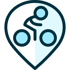 Style Three Pin Cicyling Icon from Ultimate Duotone Set