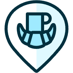 Style Three Pin Croissant Icon from Ultimate Duotone Set