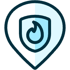 Style Three Pin Fire Icon from Ultimate Duotone Set