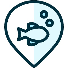 Style Three Pin Fish Icon from Ultimate Duotone Set