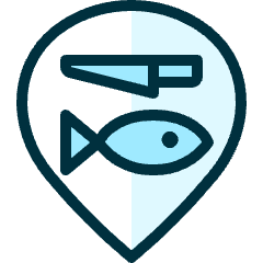 Style Three Pin Fish Prepare Icon from Ultimate Duotone Set