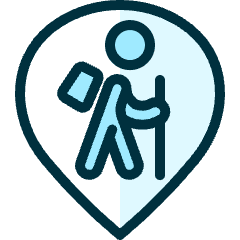 Style Three Pin Fish Trekking Icon from Ultimate Duotone Set