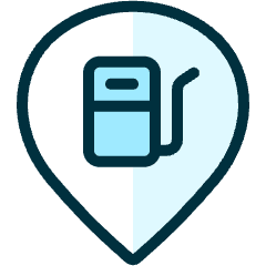 Style Three Pin Gas Station Icon from Ultimate Duotone Set