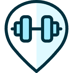 Style Three Pin Gym Icon from Ultimate Duotone Set