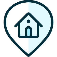 Style Three Pin Home Icon from Ultimate Duotone Set