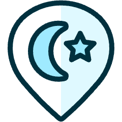 Style Three Pin Islam Icon from Ultimate Duotone Set