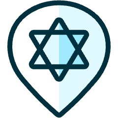 Style Three Pin Judaism Icon from Ultimate Duotone Set