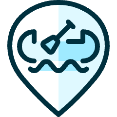 Style Three Pin Kayak Icon from Ultimate Duotone Set